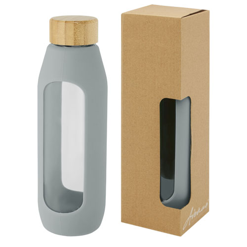 Tidan Butelka z borokrzemianowego szkła o pojemności 600 ml z silikonowym uchwytem (10066682)