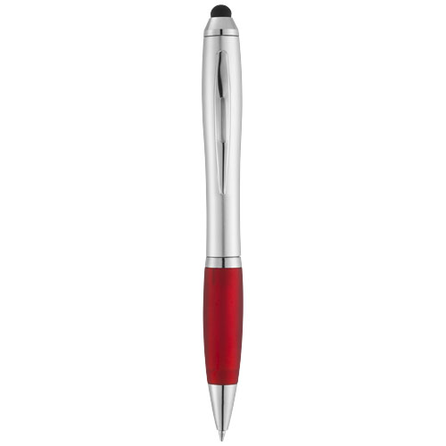 Długopis ze stylusem i kolorowym uchwytem Nash (10678501)