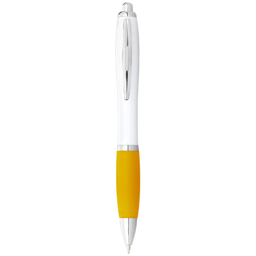 Długopis Nash z białym korpusem i kolorwym uchwytem (10690004)