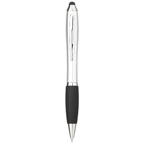 Długopis z kolorowym stylusem i czarnym uchwytem Nash (10690301)