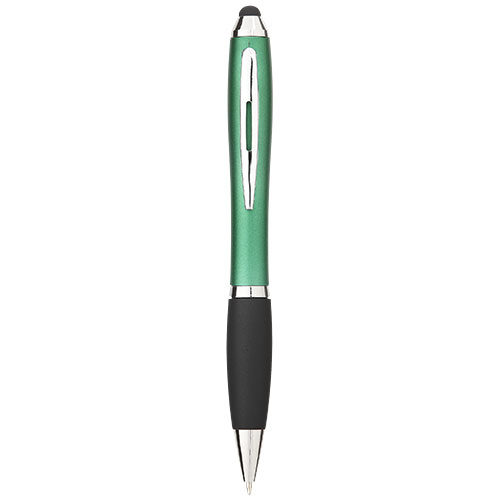 Długopis z kolorowym stylusem i czarnym uchwytem Nash (10690304)