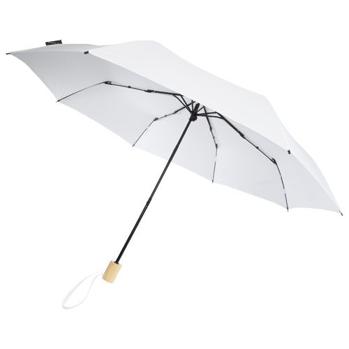 Birgit 21 tum vikbart och vindtätt paraply av återvunnen PET