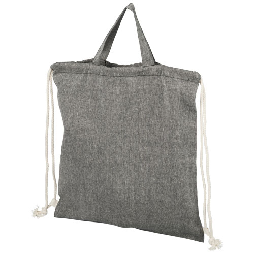 Plecak Pheebs z bawełnianym sznurkiem ściągającym z recyklingu o gramaturze 150 g/m² (12045901)
