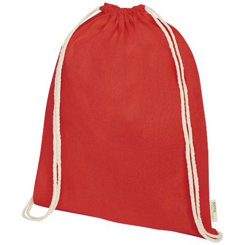 Orissa  plecak ściągany sznurkiem z bawełny organicznej z certyfikatem GOTS o gramaturze 100 g/m² (12049021)
