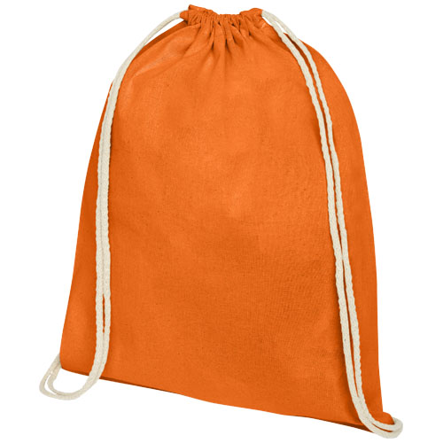 Plecak Oregon wykonany z bawełny o gramaturze 140 g/m² ze sznurkiem ściągającym (12057531)