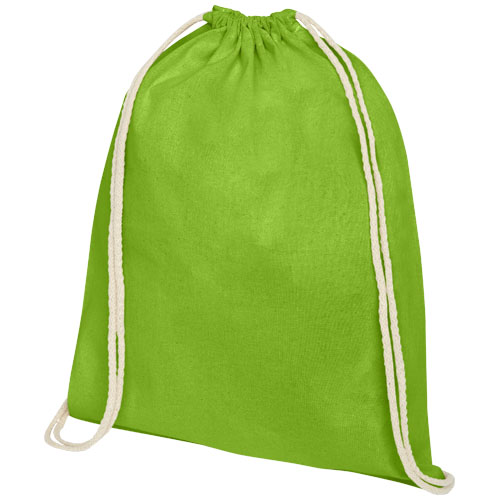 Plecak Oregon wykonany z bawełny o gramaturze 140 g/m² ze sznurkiem ściągającym (12057563)