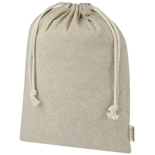 Pheebs torba na prezent z bawełny z recyklingu o gramaturze 150 g/m² i z certyfikatem GRS, duża o pojemności 4 l (12067206)