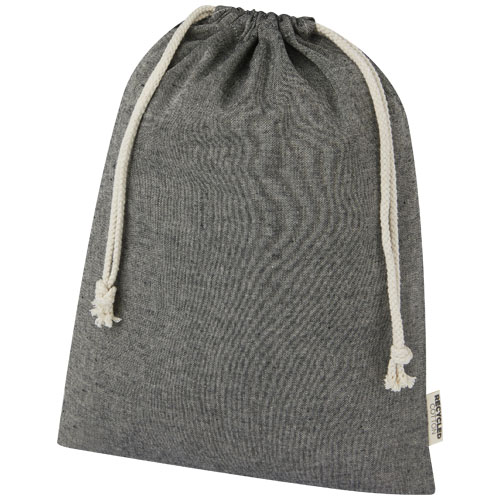 Pheebs torba na prezent z bawełny z recyklingu o gramaturze 150 g/m² i z certyfikatem GRS, duża o pojemności 4 l (12067290)