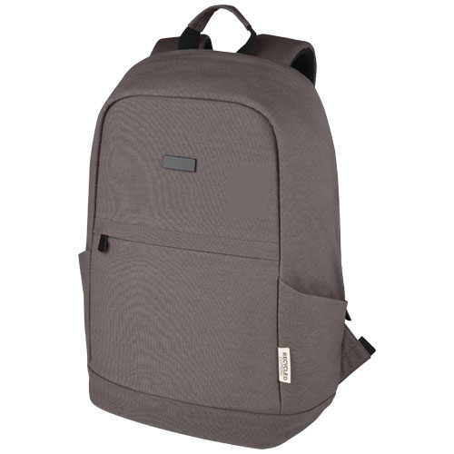 Joey 15,6-calowy plecak na laptopa z płótna z recyklingu z certyfikatem GRS o pojemności 18 l (12067782)