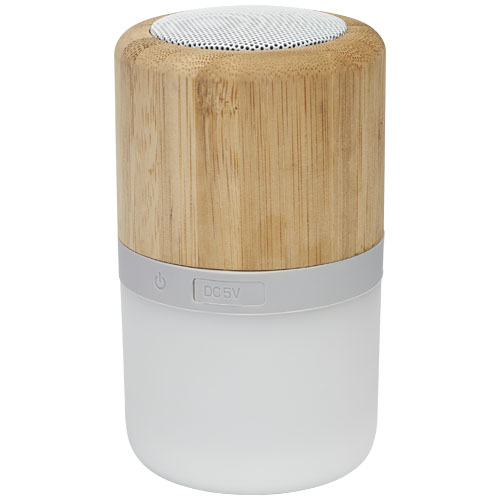 Bambusowy głośnik Bluetooth® Aurea z podświetleniem  (12415171)
