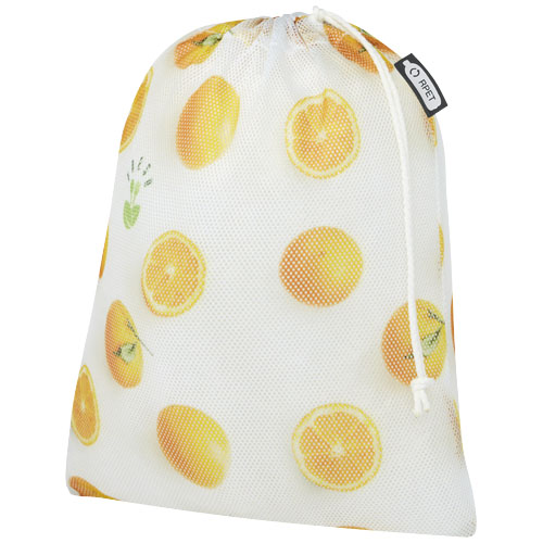 Recycled polyester grocery bag 25x32 cm