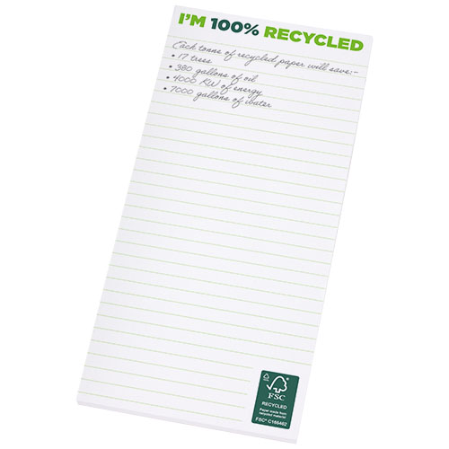 Desk-Mate 1/3 A4 Recycled Notepad