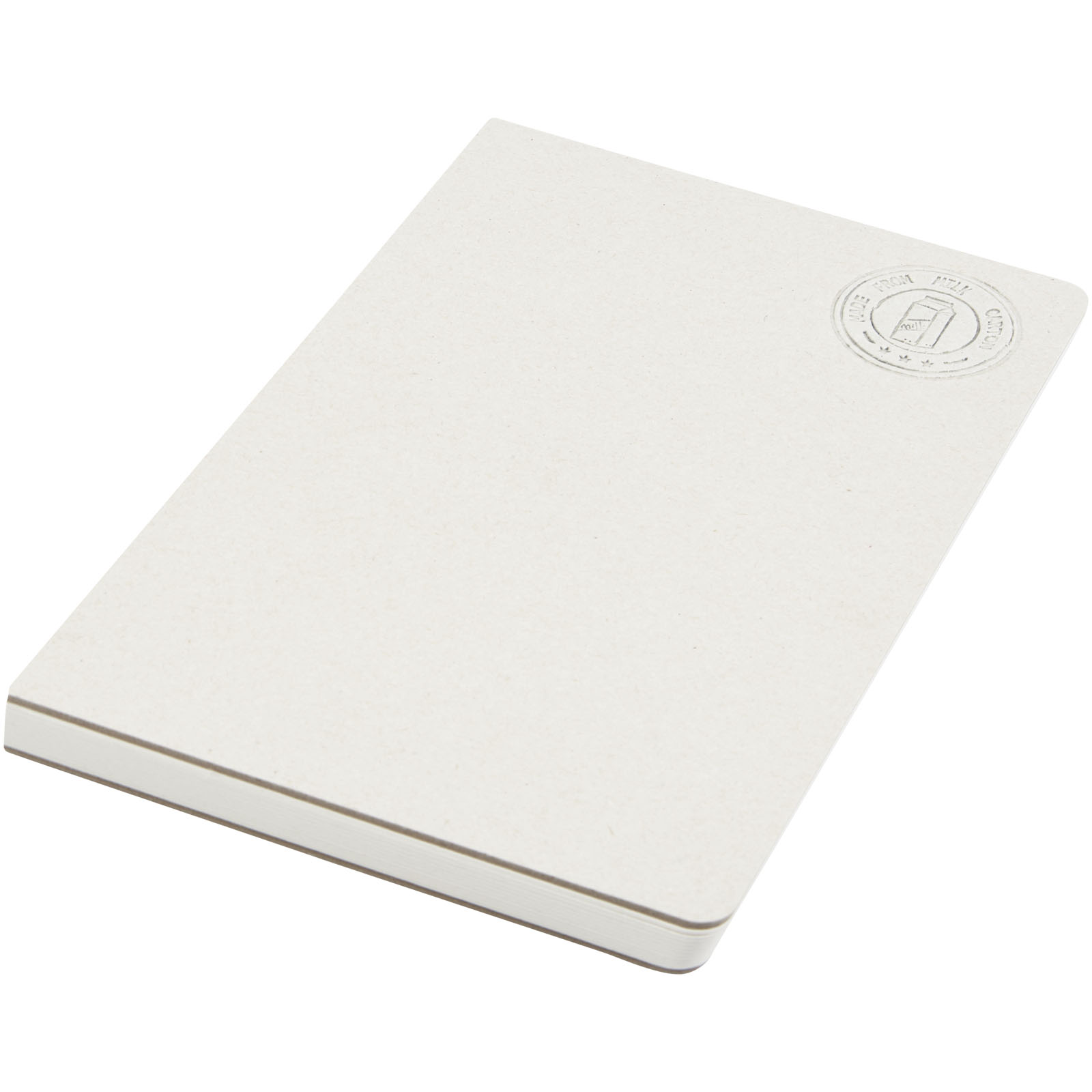 Dairy Dream notesbog uden ryg af genbrugte mælkekartoner i A5 størrelse
