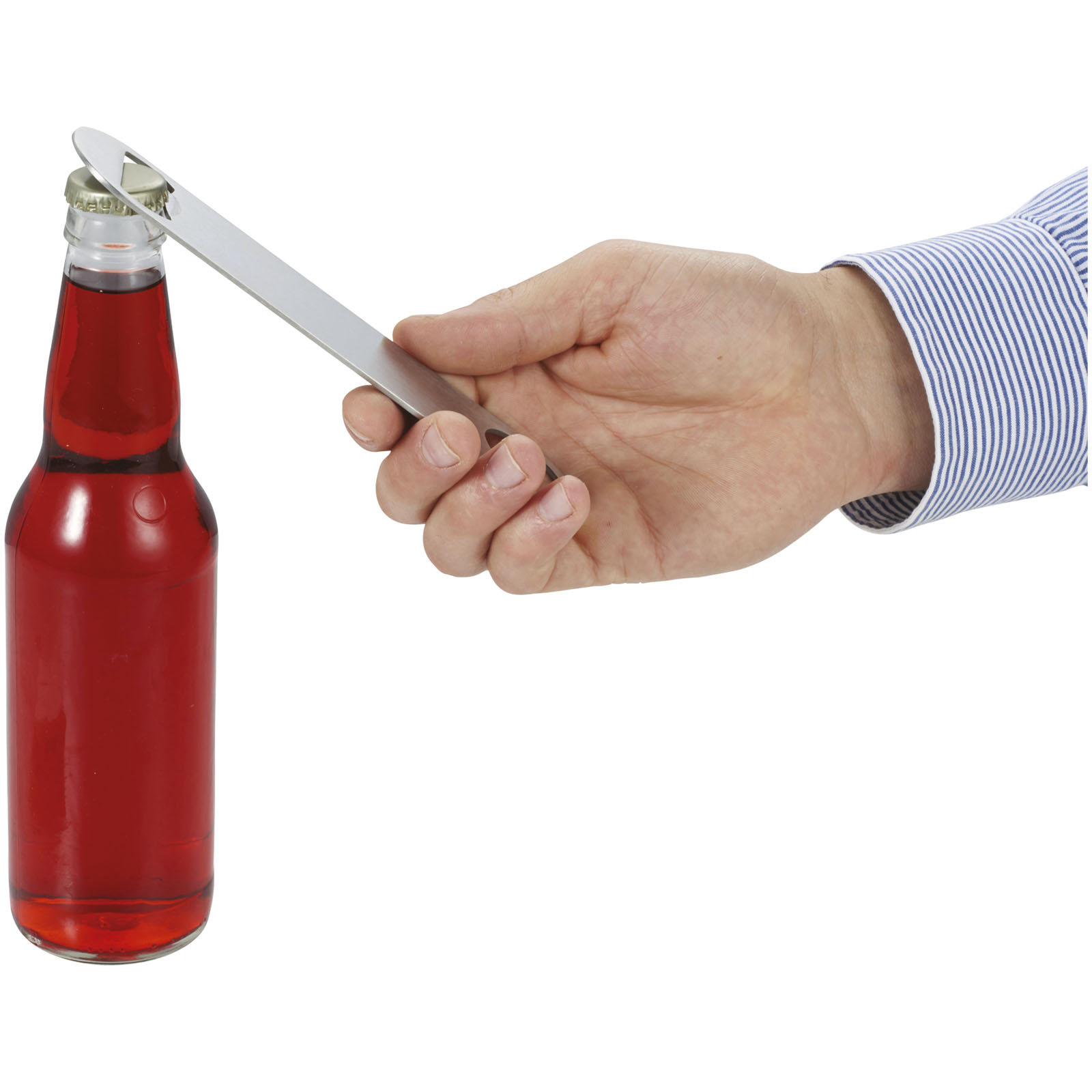 Paddle bottle opener