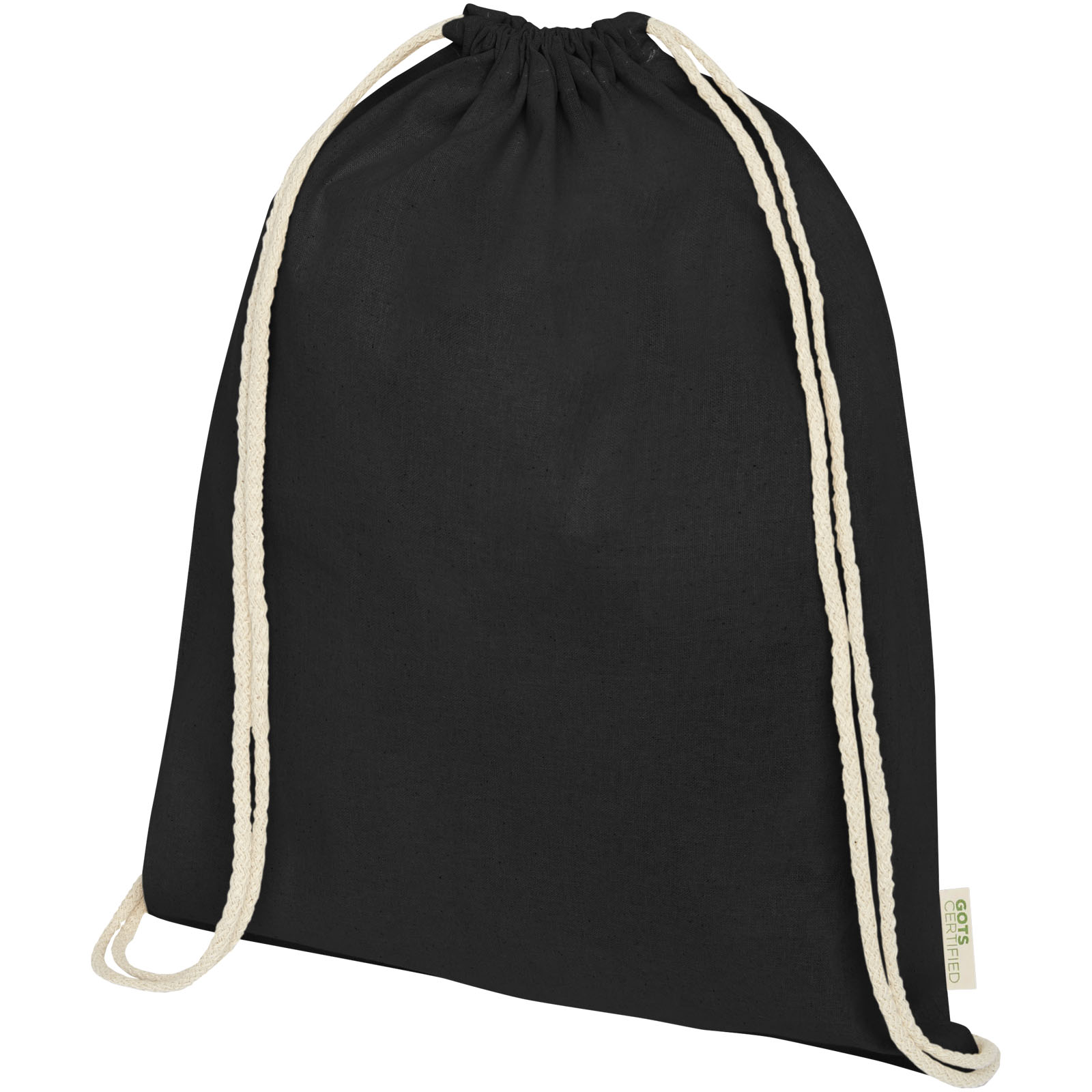 Orissa 100 g/m² GOTS rygsæk med snøre i økologisk bomuld 5L
