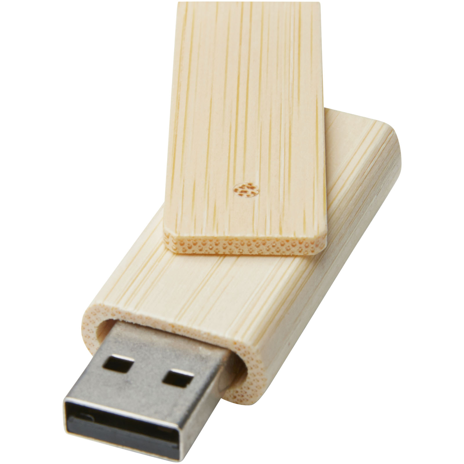 Rotate 4 GB USB flashdrev af bambus