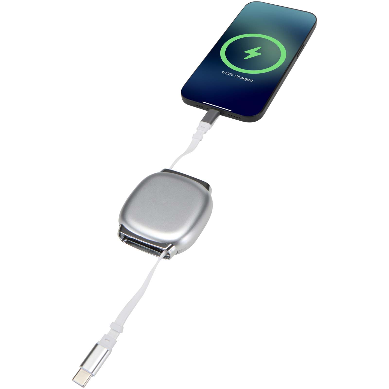 Câble de recharge PD CarPlay 5-en-1 rétractable en plastique recyclé Alphard 100 W