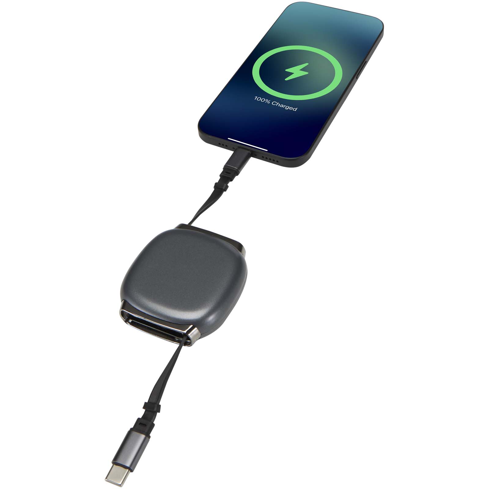 Câble de recharge PD CarPlay 5-en-1 rétractable en plastique recyclé Alphard 100 W