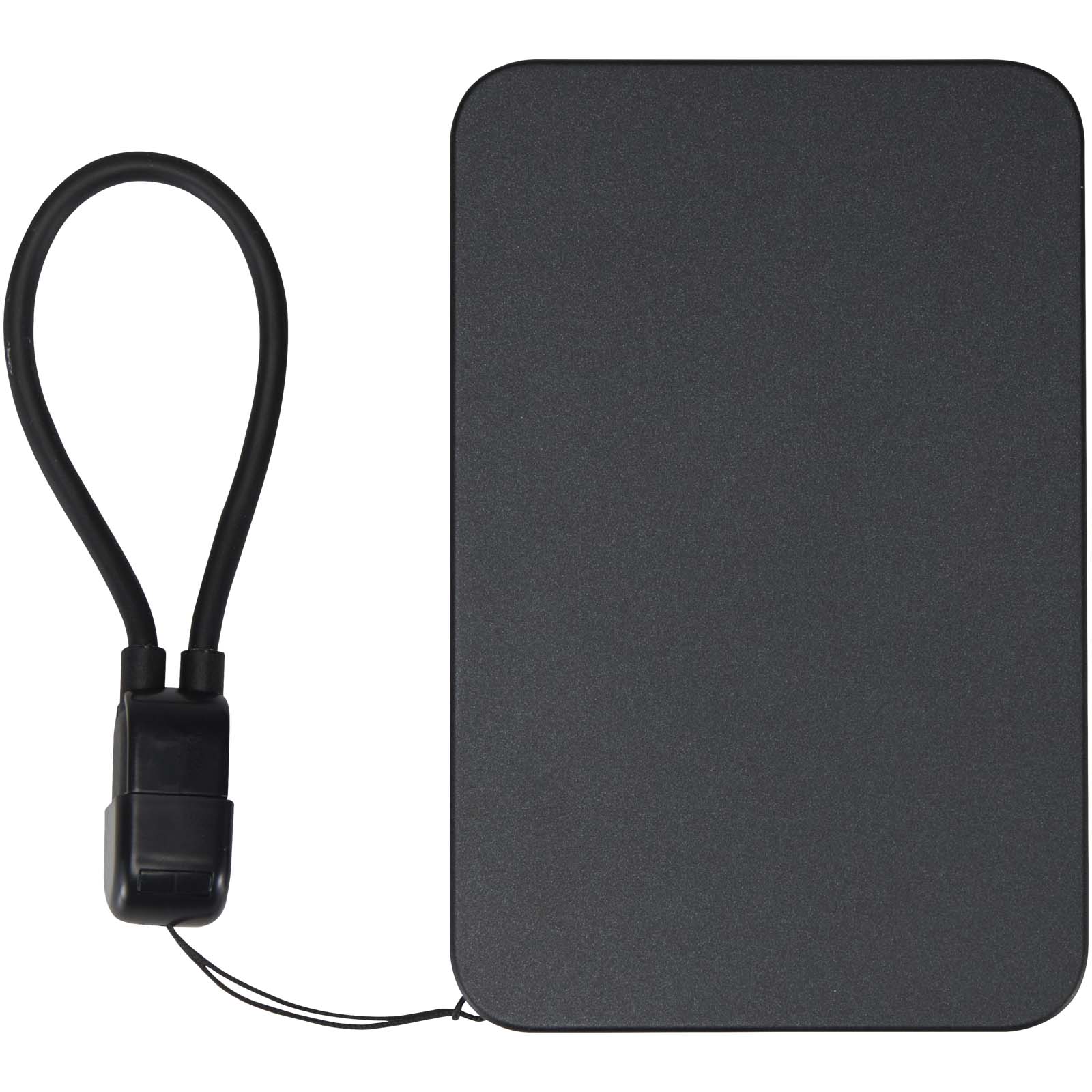 Batterie externe magnétique SMART de 5 000 mAh en plastique recyclé avec cordon