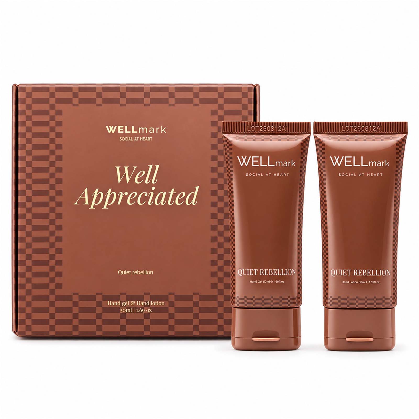 Wellmark Quite Rebellion gaveæske med 70 ml håndsæbe og 70 ml håndcreme