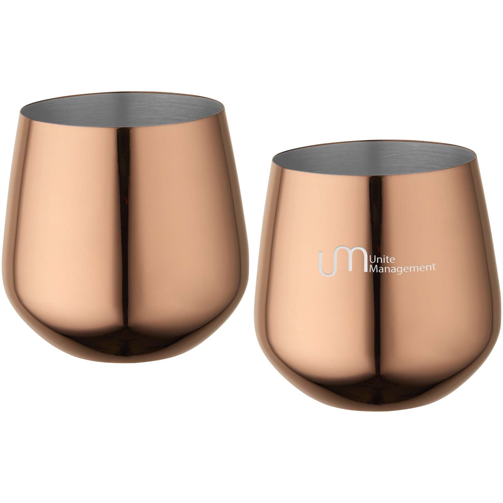 Lot de tasses en acier inoxydable Cascade 540 ml