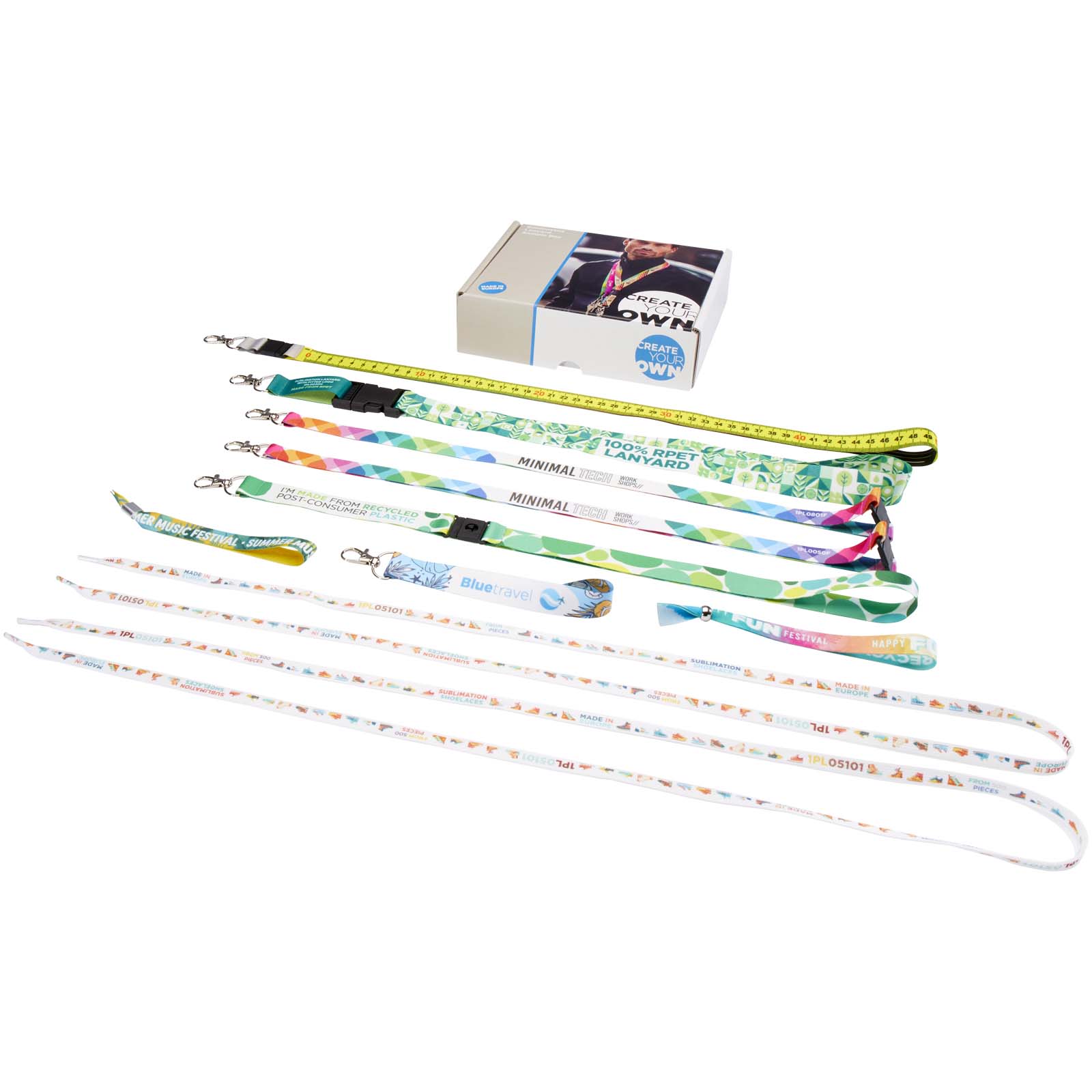 Sample kit  af lanyard med sublimation