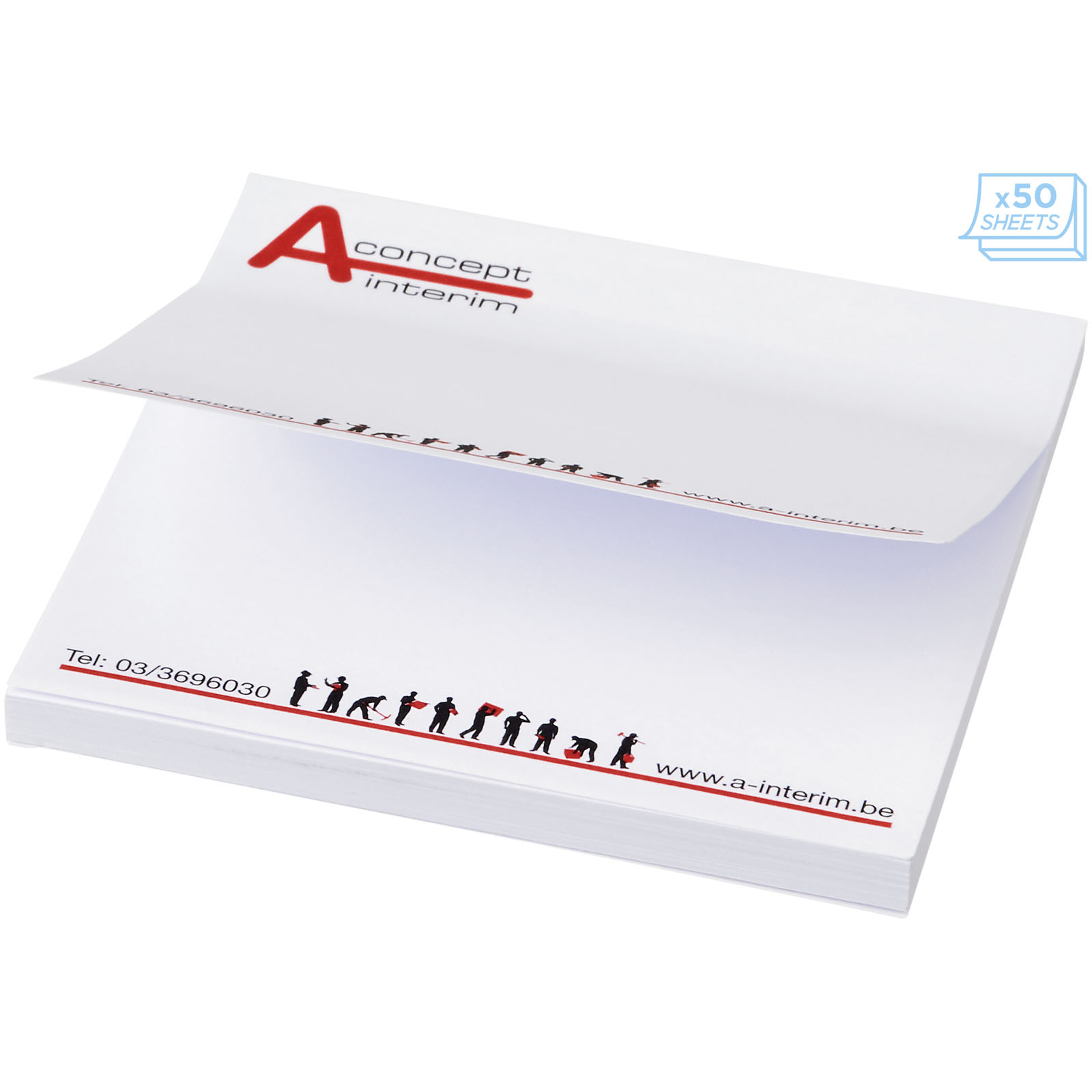 Notes autocollantes - Mémo-autocollants Sticky-Mate® 75x75mm