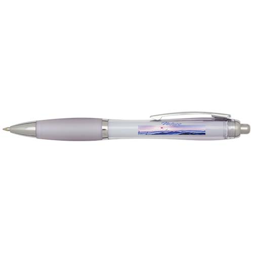 Nash RCS recycled plastic ballpoint pen with coloured barrel and grip (blue ink)