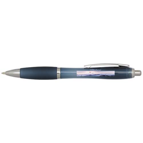 Nash RCS recycled plastic ballpoint pen with coloured barrel and grip (blue ink)