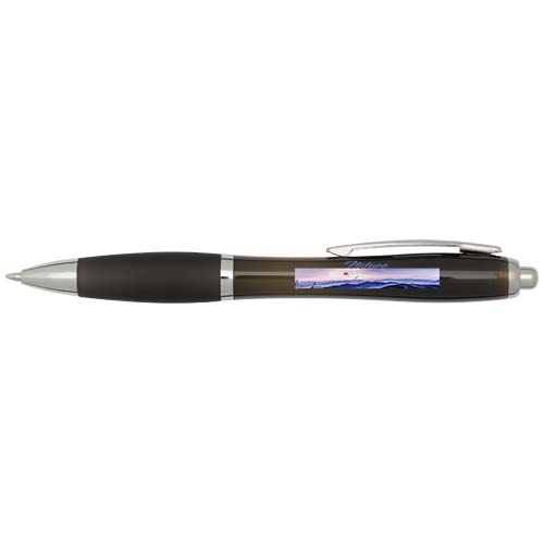Nash RCS recycled plastic ballpoint pen with coloured barrel and grip (blue ink)