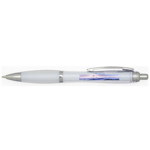 Nash RCS recycled plastic ballpoint pen with coloured barrel and grip (black ink)