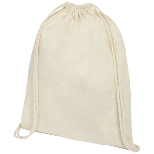 Oregon 100 g/m² cotton drawstring backpack 5L