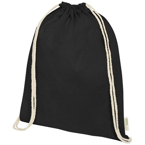 Orissa 100 g/m² GOTS organic cotton drawstring backpack 5L
