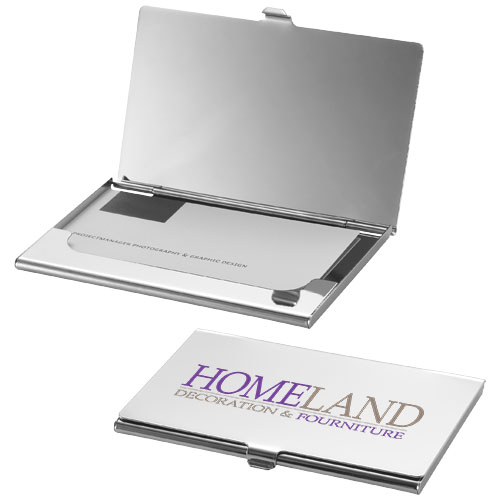 New York business card holder with mirror