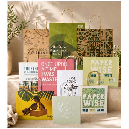 Agricultural waste and kraft paper bags sample box